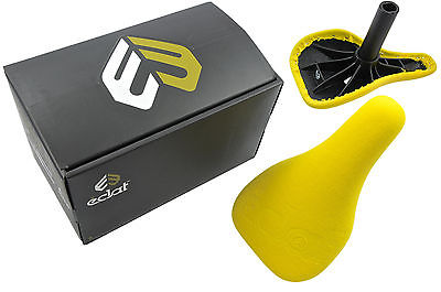 ECLAT COMPLEX SEAT LIGHTWEIGHT SADDLE PADDED YELLOW+BUILT IN 25.4 SEATPOST