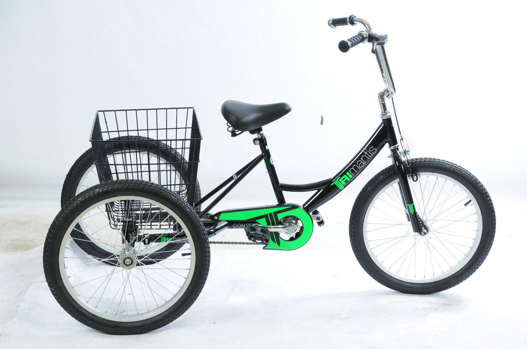 SPECIAL NEEDS DISABILITY JUNIOR 20" WHEEL TRIKE TRICYCLE BLACK & GREEN DECALS
