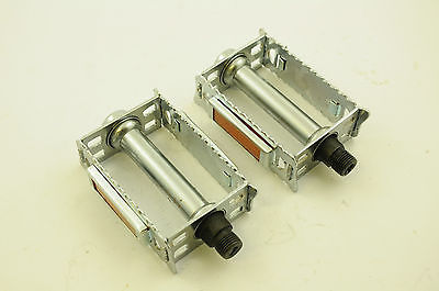 60’s,70’s,80’s,90’s CLASSIC RACING BIKE RAT TRAP 9-16”TYPE STEEL CHROME PEDALS