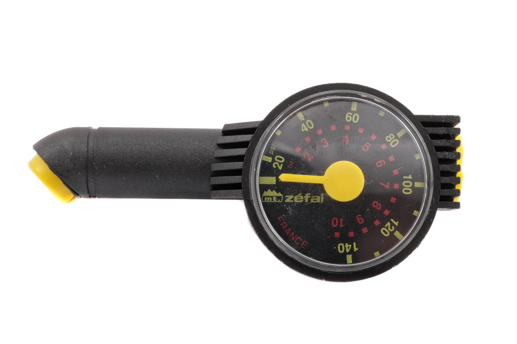 ZEFAL MTB CYCLE PRESSURE GAUGE 140psi FOR ANY BIKE WITH SCHRADER (CAR) VALVES