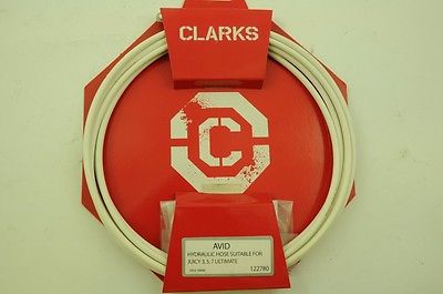 QUALITY CLARKS AVID HH3-3 BICYCLE BIKE FRONT & REAR HYDRAULIC WHITE BRAKE HOSE