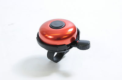 WHOLESALE JOB LOT 10 (TEN) QUALITY CYCLE BICYCLE BELLS BIKE 'RINGER’ RED TOP