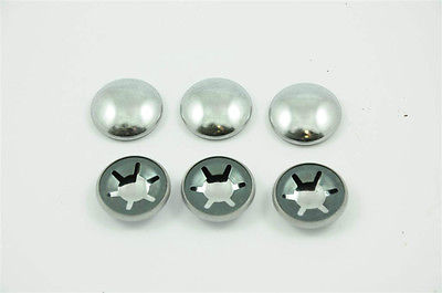 6 x 13mm STAR LOCK DOME END AXLE CAPS FOR PRAMS,PUSH,CHAIRS,STROLLERS,BUGGIES