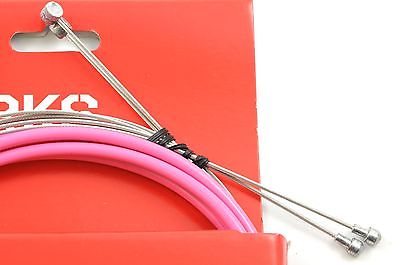 CLARKS UNIVERSAL BRAKE CABLE SET STAINLESS STEEL PINK OUTER MASSIVE DISCOUNT