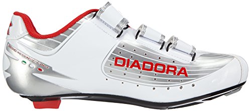 Diadora Trivex Composite Road Shoes UK 6 EU 40 Silver, White & Red