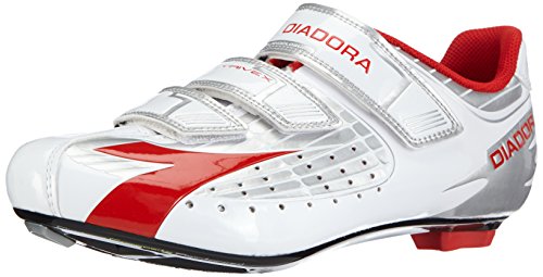 Diadora Trivex Composite Road Shoes UK 6 EU 40 Silver, White & Red