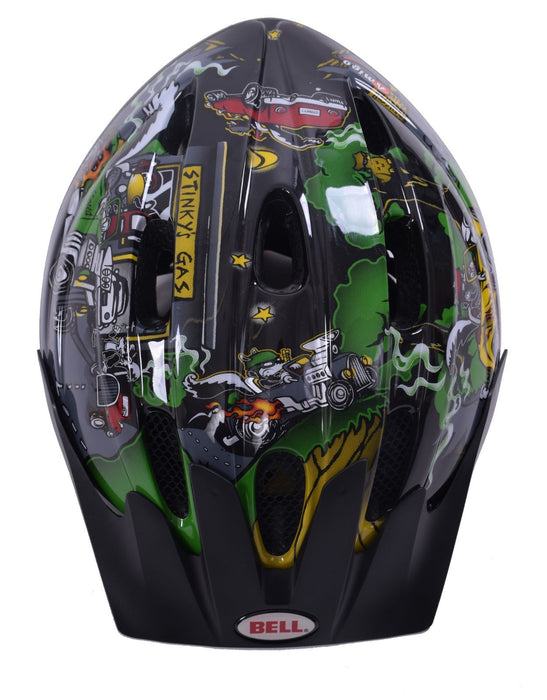 bell amigo youth helmet EX-DISPLAY (NO BOX) BELL AMIGO SKUNK HOT RODS KIDS BIKE HELMET BLACK 50-55cm