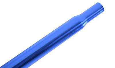 OLD SCHOOL BMX MTB 28.6mm SPECIAL SEAT POST ALLOY ANODISED 16” SADDLE STEM BLUE