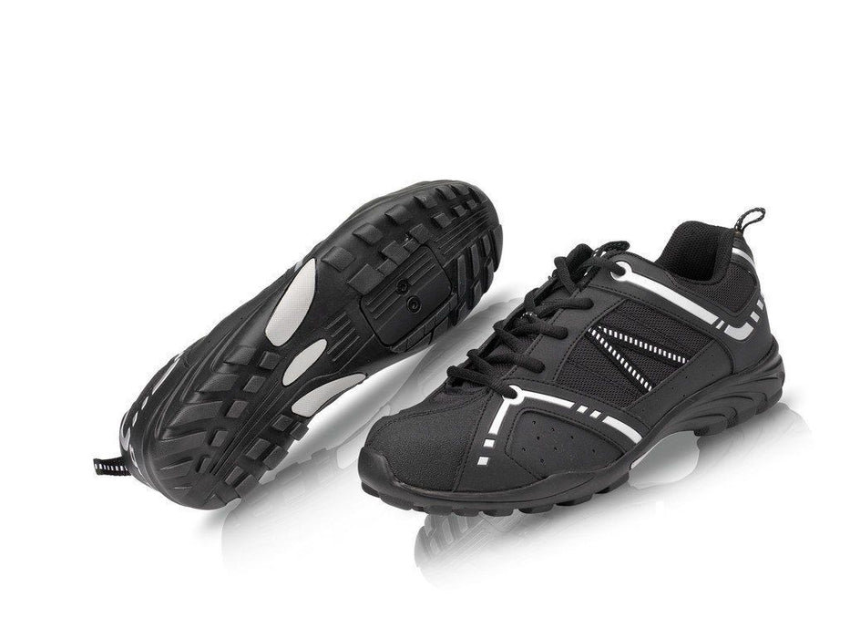 RALEIGH XLC ROAD TOURING CYCLE BIKE SHOES BLACK FLAT OR CLEATS SIZE 40 UK 6.5