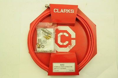 QUALITY CLARKS AVID HH3-3 BICYCLE BIKE FRONT & REAR HYDRAULIC RED BRAKE HOSE