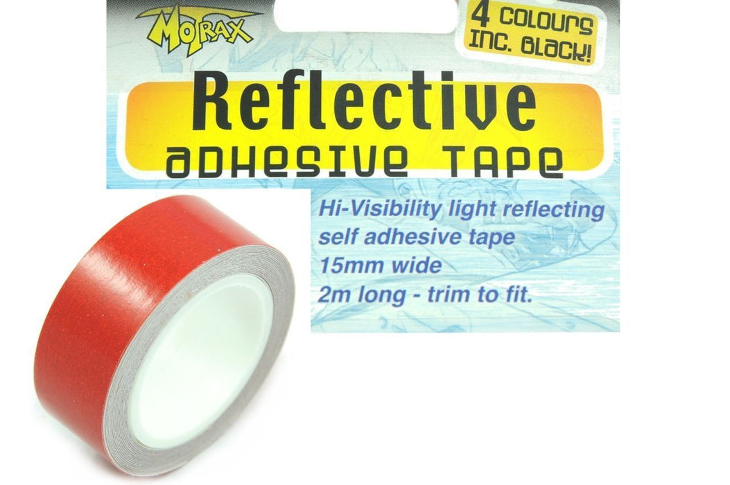 HI VISIBILITY REFLECTIVE TAPE 2 METRE ROLL 15mm *BE SAFE NOT SORRY* RED £2.99ea
