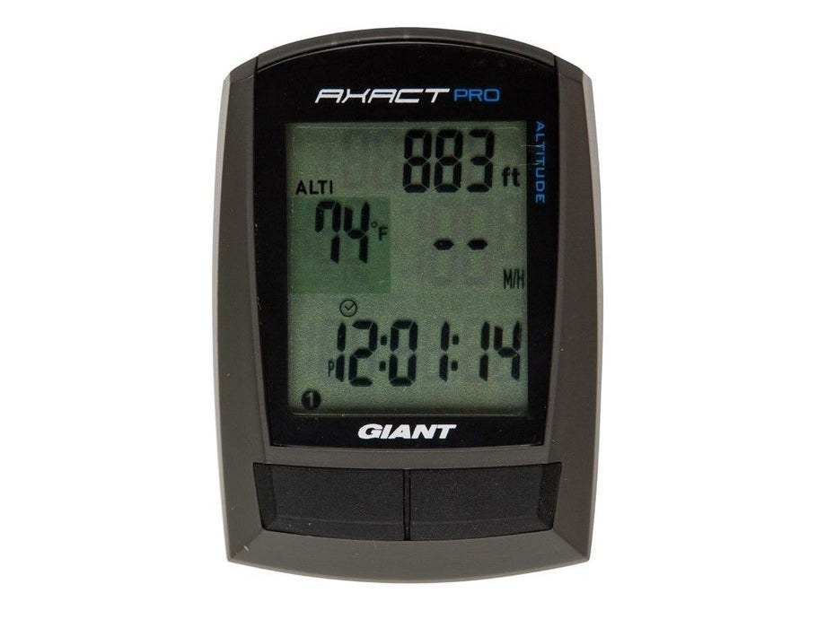 GIANT AXACT PRO 22 FUNCTION WIRELESS PROFESSIONAL LCD BIKE COMPUTER ODOMETER