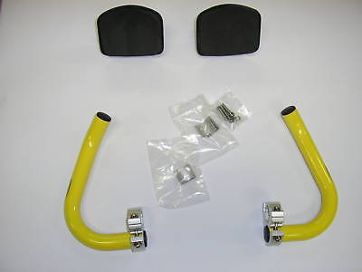 TRI BARS EXTENSION SET FOR RACING CYCLES,ROAD BIKES ALLOY YELLOW HUGE DISCOUNT