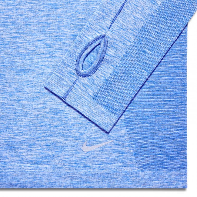 Nike Womens Running Dri-FIT Long Sleeve Knit Top Blue XSmall UK 6-8