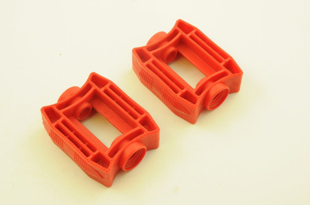 TWO RED TRICYCLE PEDAL BODIES SHELLS FOR CHILDREN'S TRIKE GO-KART BASIC BIKE TOY