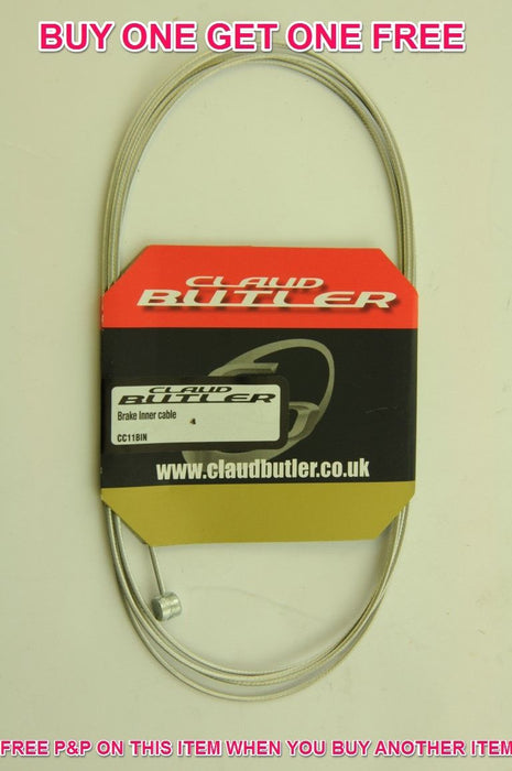 STAINLESS STEEL MTB BRAKE INNERCABLE 200cm 80” CLAUD BUTLER BUY ONE GET ONE FREE