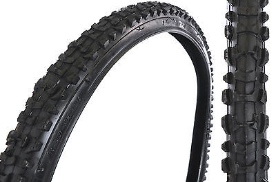 PAIR MTB TYRES 26 x 1.75" CHUNKY OFF ROAD MOUNTAIN BIKE TREAD SUIT 26 x 1.90 or 1.95