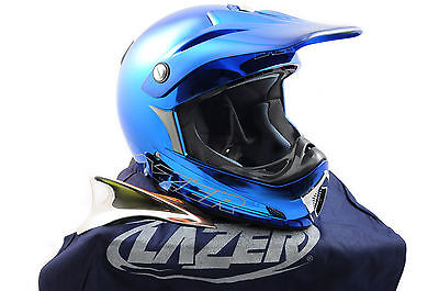 LAZER MX6 XPRO FULL FACE BIKE HELMET DOWNHILL,JUMP,BMX LARGE 50% OFF RRP BLUE