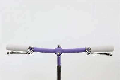 540mm PURPLE BIKE HANDLEBAR COMPLETE ASSEMBLY WITH BRAKE LEVERS & GRIPS CHEAP