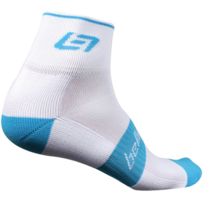 Bellwether Icon Cycling Socks White & Sky Blue L-XL UK 8 - 11