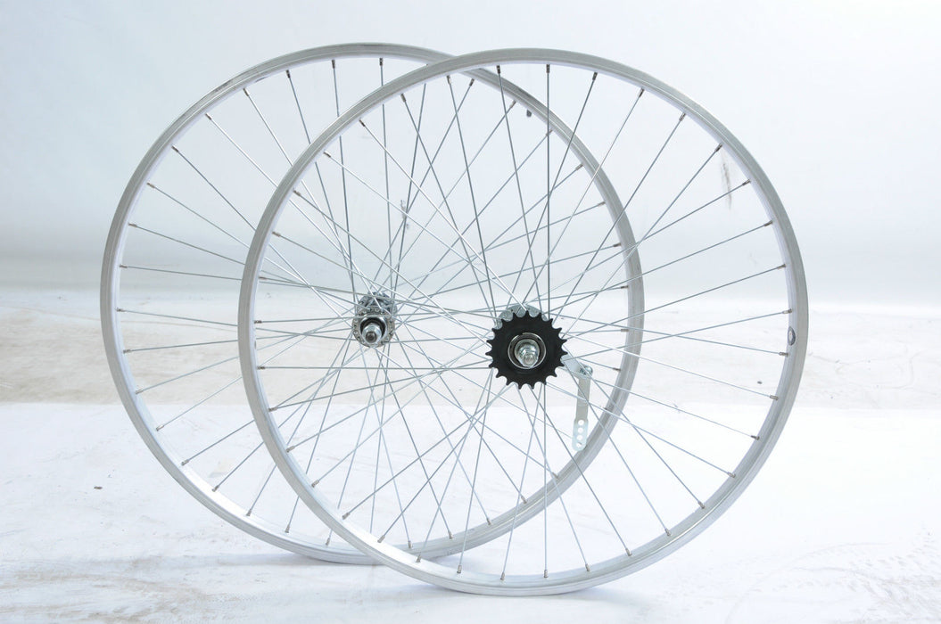 PAIR 26 x (559) ALLOY WHEELS WITH PEDAL BACK BRAKE COASTER BRAKE