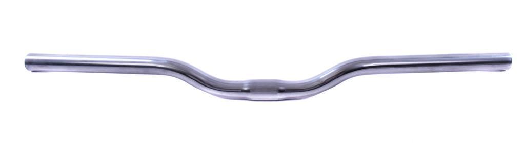 SATIN SILVER BIKE ALL ROUNDER HANDLE BARS SEMI 30mm RISE CYCLE HANDLEB