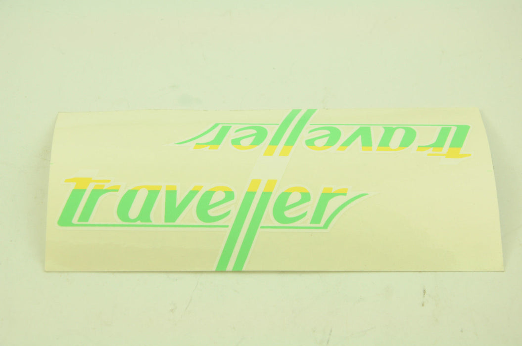 OLD SCHOOL TRAVELLER TOURIST BIKE TRANSFER-DECAL GENUINE 80’s MADE NEW OLD STOCK