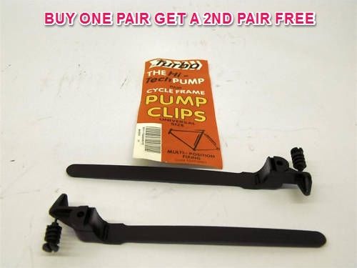 TRADITIONAL BIKE PUMP PEGS - CLIPS FITS ALL BIKES IDEAL 60's,70's RACERS BOGOF