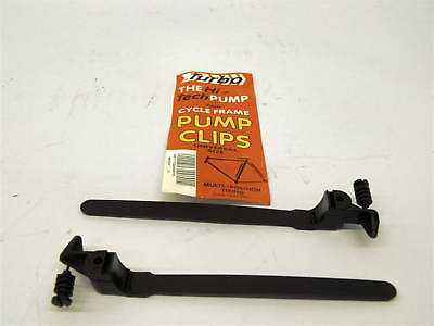 TRADITIONAL BIKE PUMP PEGS - CLIPS FITS ALL BIKES IDEAL 60's,70's RACERS BOGOF