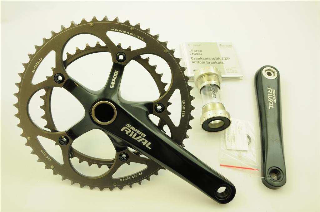 SRAM RIVAL 170mm ROAD CHAINSET DOUBLE 53-39 TEETH 10 SPEED 35% OFF RRP £199.99