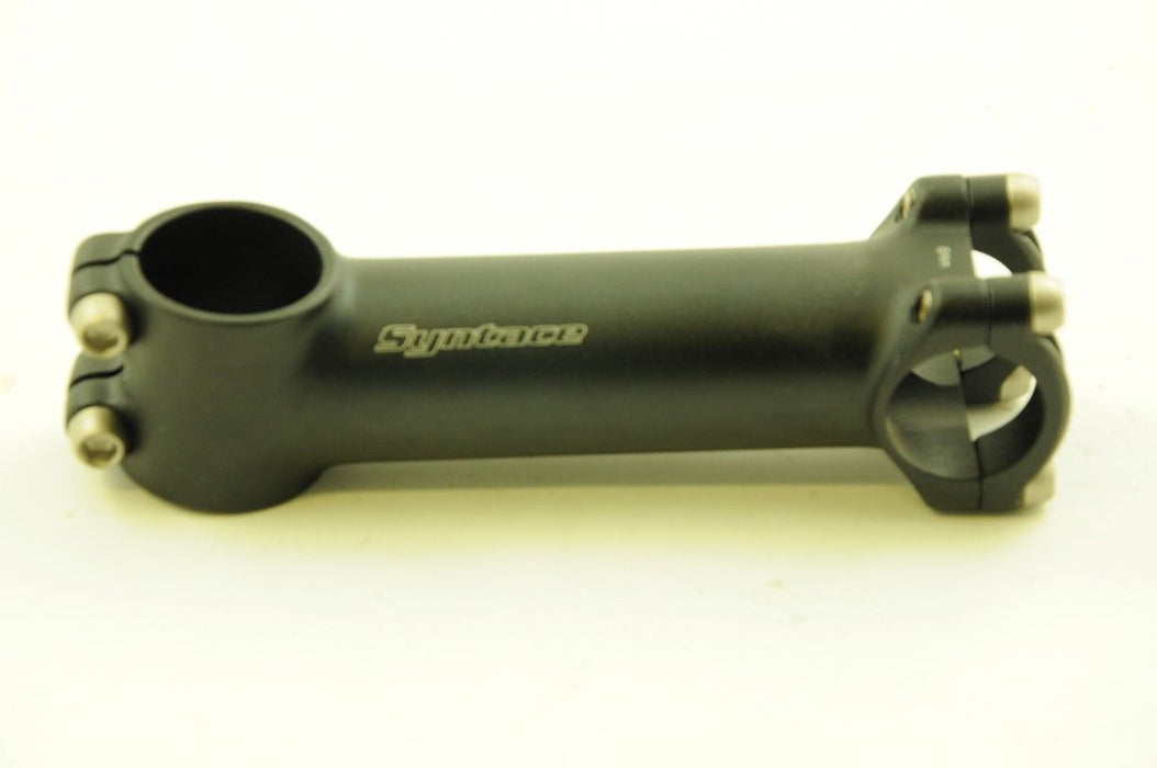 SYNTACE F139 AHEAD HANDLEBAR STEM BLACK 4 BOLT 120mm TO FIT 28.6mm 1 1-8” FORKS - Bankrupt Bike Parts