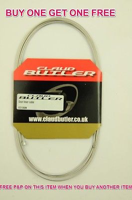 STAINLESS STEEL MTB GEAR INNER CABLE 230cm 90” CLAUD BUTLER BUY ONE GET ONE FREE