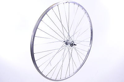 27 x 1 1-4” FRONT "CHROME LOOK "ALLOY WHEEL FOR SPORTS OR ROAD BIKE