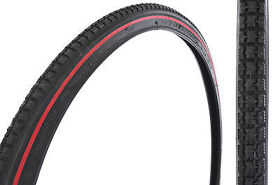 PAIR 28 x1 1-2 (40 x 635) VINTAGE RED LINE TYRES TRADITIONAL SIT UP&BEG ROADSTER