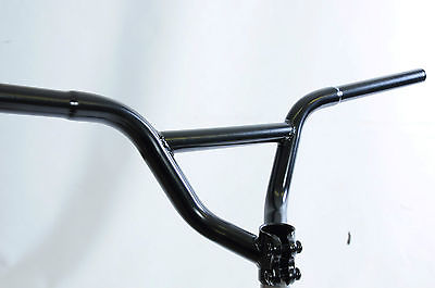 650MM TRIALS BIKE HANDLEBARS BRACED FITTED WITH THREAD LESS 28.6MM AHEAD STEM