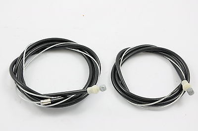 PAIR OF BRAKE CABLES ( DIA COMPE TYPE COPIES ) FOR OLD OLD SCHOOL BMX BLACK
