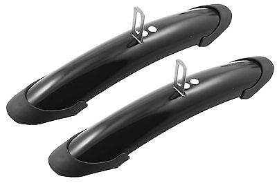 BLACK SHORTIE MUDGUARDS IDEAL FOR 60's,70's 80's RETRO RACING BIKE HARD TO FIND
