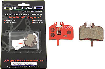 HAYES-PROMAX HYDRAULIC-MECHANICAL MTB DISC BRAKE PADS BY QUAD 50% OFF RRP QDP15