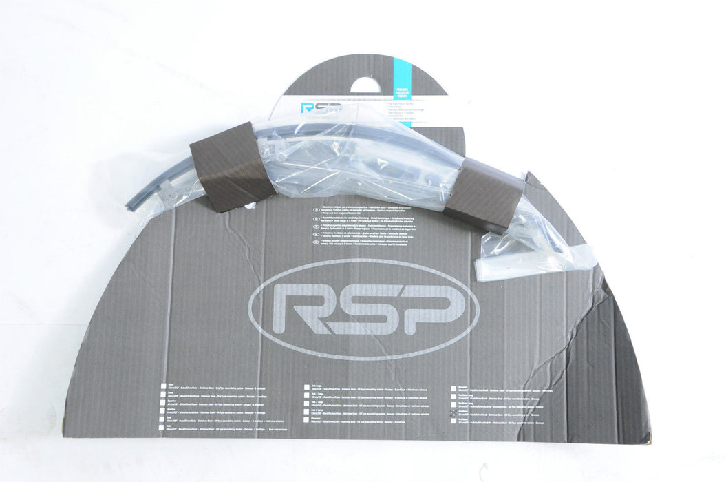 RSP ROAD RACING BIKE MUDGUARD SET 700c x 18 up to 700c x 23 SIL-BLK LIGHTWEIGHT