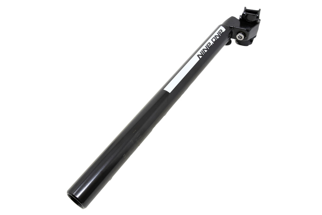 Promax Nine.One 27.2mm MTB Bike Seatpost Pin 350mm Long Micro Adjust Alloy Black