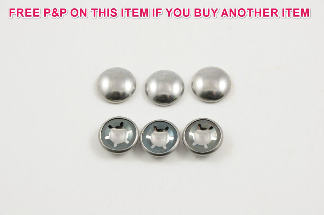 6 x 7-16" STAR LOCK DOME END AXLE CAPS FOR PRAMS,PUSH,CHAIRS,STROLLERS,BUGGIES