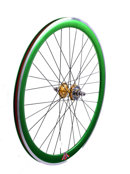 Fixie Rims 700c PAIR 700c 622-13 FLIP FLOP FIXIE WHEELS,NOVATEC SEALED HUBS DEEP WALL