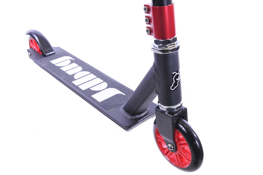 JD BUG STREET STUNT SCOOTER 105T PERFORMANCE TOP BRAND QUALITY BLACK RED