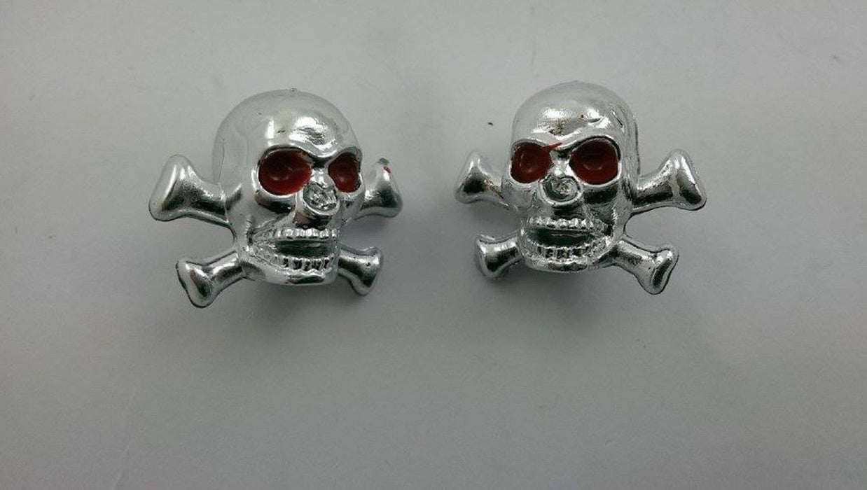 SET 5 PAIRS BMX-BIKE VALVE CAPS;SKULL, DA BOMB, DICE, NO 8, CROSSBONES SALE 75%