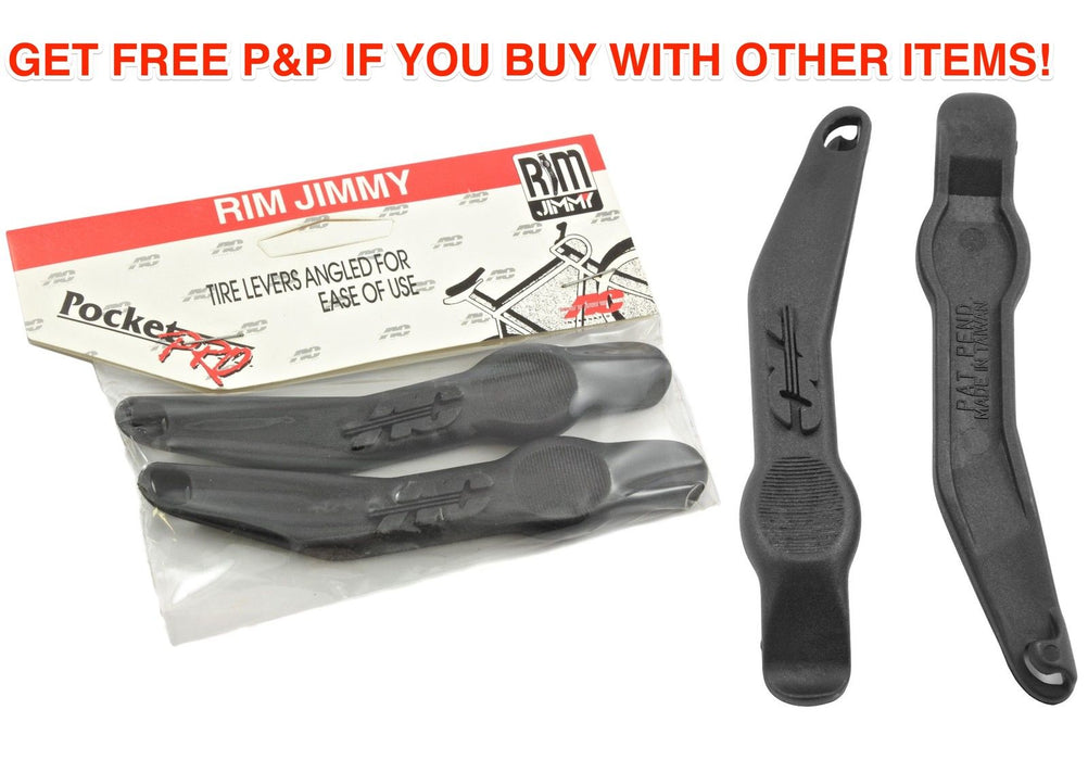 PAIR "RIM JIMMY"  SPECIAL USA DESIGNED‘INDESTRUCTABLE' BIKE TYRE LEVERS 50% OFF