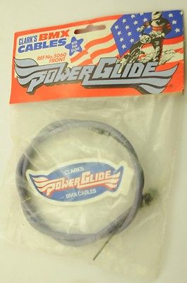 CLARKS POWER GLIDE 80s LAVENDER FRONT BMX CABLE OLD SCHOOL BMX 80s MADE REF 5060