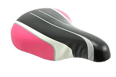 LITTLE GIRLS PINK WHITE BLACK BIKE SEAT GIRLIE CYCLE SADDLE SUIT MOLLY 14" -16"