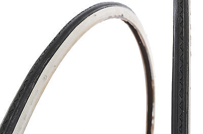 PAIR 700c x 20 WHITEWALL TYRES NARROW CLASSIC LOOK FOR RACING BIKE-FIXIE NEW
