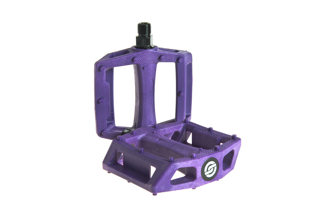 SALT AM PLATFORM 9-16" PURPLE PEDALS FOR BMX or MTB FROM THE MONGOOSE PEOPLE