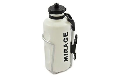 RACING BIKE,MTB,FIXIE WATER BOTTLE WITH ALLOY CAGE-HOLDER 500cc CYCLING WHITE